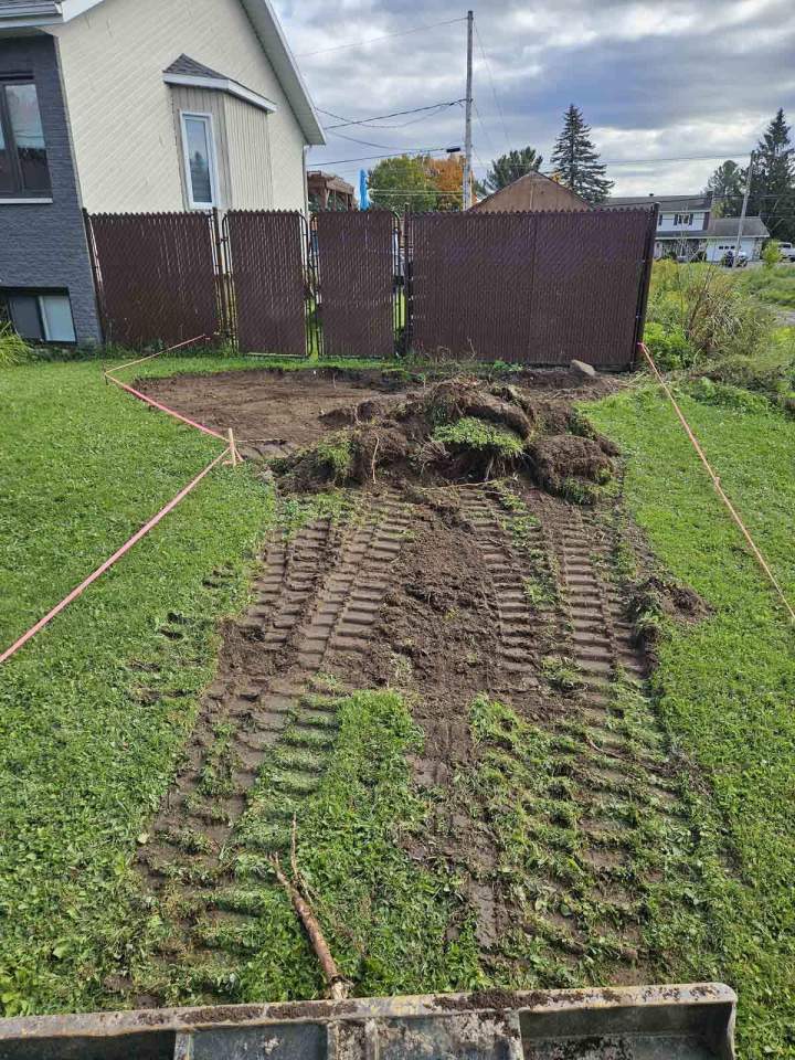 Préparation terrain Lévis