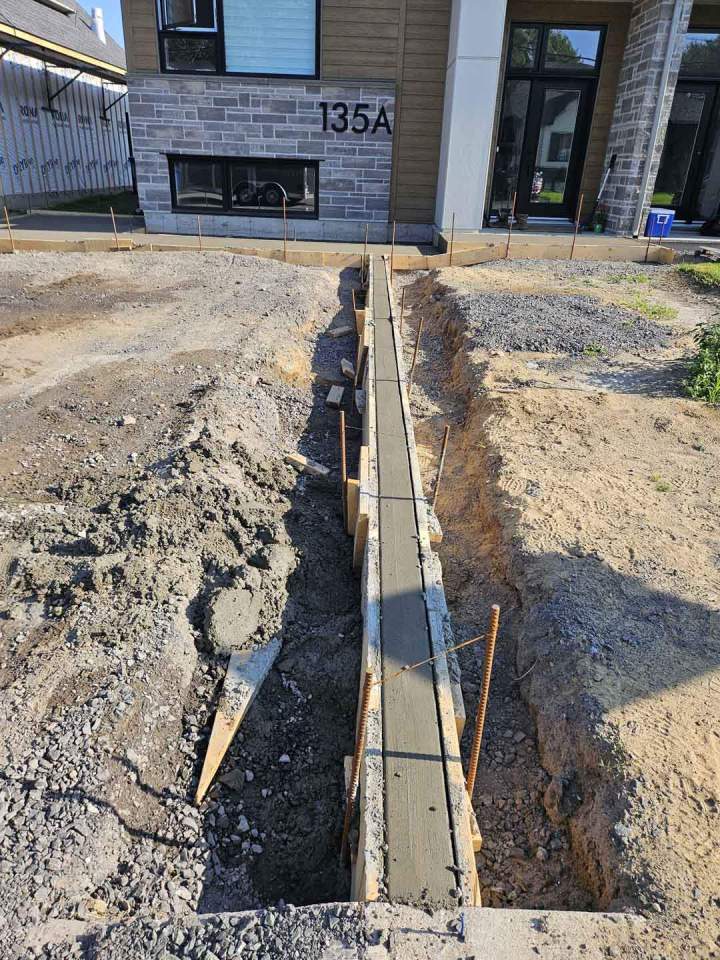 Mise en place drain français Lévis